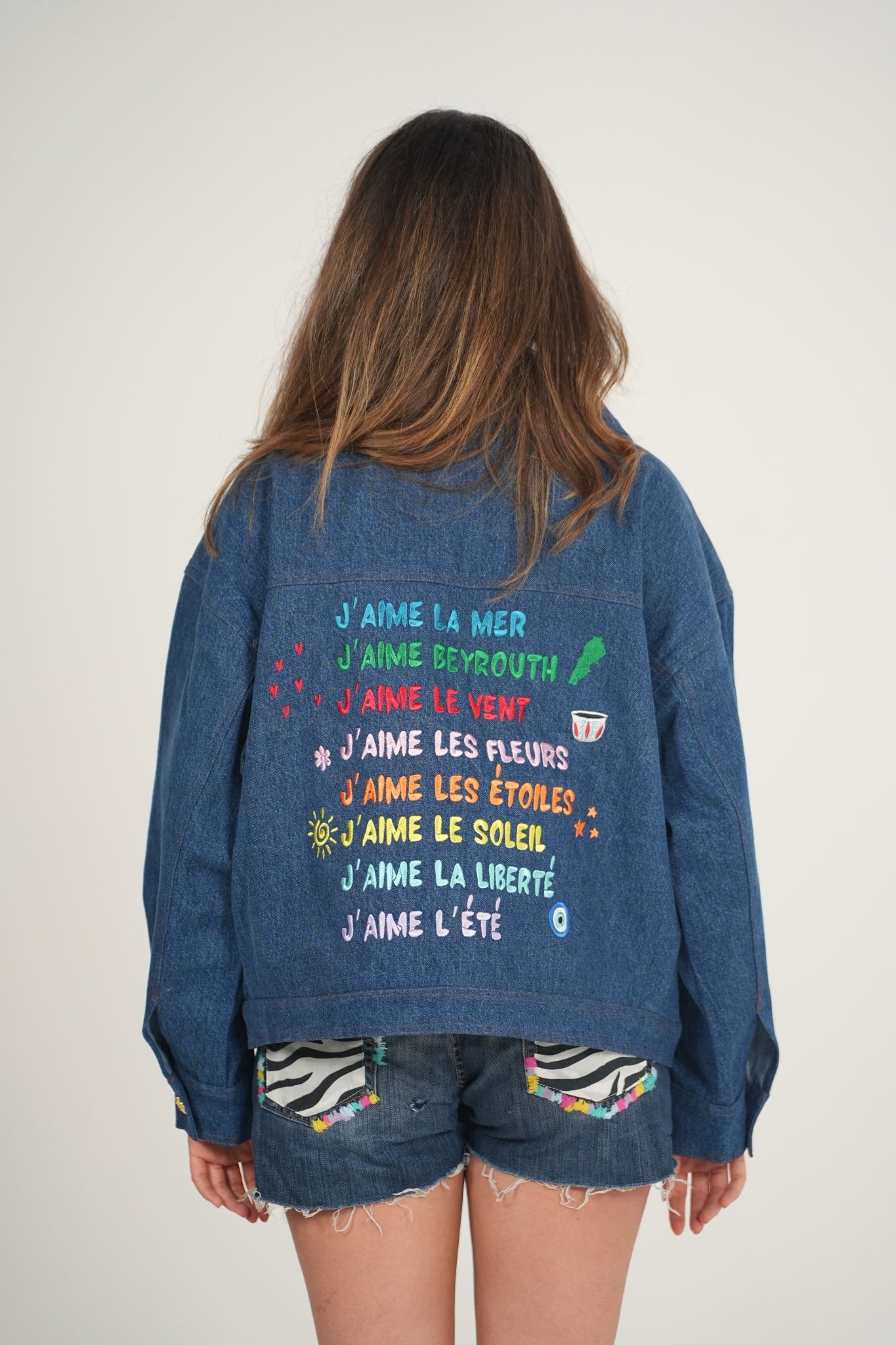 "Ce Que J'aime" Denim Jacket